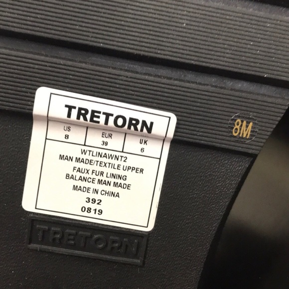 Tretorn Chelsea Rain Boots in Black & Red Plaid size 8 Warm Winter Fur Lined - Picture 10 of 12